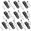Windproof Canopy Fixed Tent Clip Rope Buckle Set 10 Clips+10 White Dot Ropes+10 Silver Buckles