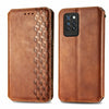 For Infinix Note 10 Pro Cubic Grid Pressed Horizontal Flip Magnetic PU Leather Case with Holder & Card Slots & Wallet(Brown)