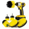 6 PCS / Set Electric Drill Head Car Tire Floor Crevice Cleaning Brush(Yellow)