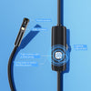 AN112 8mm Double Lenses HD Industry Endoscope Type-C + Micro USB + 8 Pin Connection, Length:10m Soft Tube
