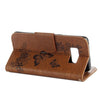 For Galaxy S8 Butterflies Embossing Horizontal Flip Leather Case with Holder & Card Slots & Wallet & Lanyard(Brown)