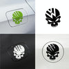 A-047 Demon Claw Skull Head Car Body Decoration Sticker(Reflective Silver White)