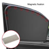 Heat-insulating Opaque Vinyl Coated Magnetic Car Curtains, Style: Titanium Silver Principal Driver