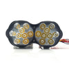 2 PCS L15 8-85V / 15W / 5000K / 1200LM Motorcycle / Car IPX4 Waterproof External LED Glare Spotlight Working Lamp
