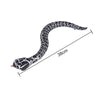 Tricky Funny Toy Infrared Remote Control Scary Creepy Snake, Size: 38*3.5cm(Black)