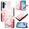 For Samsung Galaxy A26 5G PT003 Marble Pattern Flip Leather Phone Case(Rose Gold)