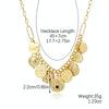 N2211-3 Eye Nine Pendant Female Necklace Simple Multi-Pendant Necklace