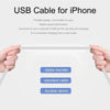 XJ-017 3A USB Male to 8 Pin Male Fast Charging Data Cable,  Length: 1m