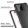 For Galaxy S20 Ultra PC + Silicone Three-piece Shockproof Protection Case(Black)