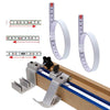 2m Sticky Scale Steel Ruler with Glue Scale Tape Measure Self-adhesive Ruler, Specification:Middle Point