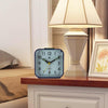 Square Mute Alarm Clock Mini Bedside Office Electronic Clock(White)
