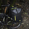 Rhinowalk Bicycle Backpack Full Waterproof Shelf Bag 25L Unilateral Frame Bag Long-distance Travel Bicycle Bag(Black Green)