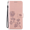 For Xiaomi Redmi Note 12 Pro 5G Global Rose Embossed Flip PU Leather Phone Case(Rose Gold)