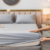3pcs /Set Cotton Beds Bedspread 4 Seasons Universal Dustproof Slip-proof Bed Sheet With Pillowcase, Size: 200x220cm(Silver Gray)