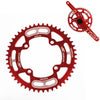 Snail Positive And Negative Tooth Discs Mountain Bike Single Disc Large Tooth Disc 104mm Bcd, Specification:50T(Red)