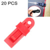 20 PCS Outdoor Tent Awnings Windproof Fixing Clip Multifunctional Wind Rope Buckle (Red)