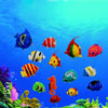Floating Plastic Aquarium Fish Ornaments (10 Pack, 5x3cm)