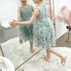 Summer Girls Sleeveless Tutu Lace Dress, Kid Size:110cm(Pink)
