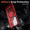 For Samsung Galaxy S25 Ultra 5G Shield Frame Holder MagSafe Phone Case(Red)