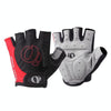 YIZIMI Anti-shock Half-finger Gloves Cycling Silicone Short Finger Gloves, Size: S(Black Red)