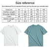 W2001220 Retro Round Neck Thick Carbon Brushed T-Shirt Men Loose Cotton Short Sleeves, Size: 3XL(Haze Blue)