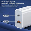 REMAX RP-U68 Speedy Series 20W USB+USB-C/Type-C Interface Fast Charger, Specification:EU Plug(White)