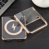 For Samsung Galaxy Z Flip4 6D Glossy Electroplated PC MagSafe Phone Case(Desert Gold)