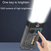 V10 Portable Keychain Light USB Rechargeable Bright Mini Flashlight(White)