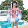 Thickened Children Swimming Ring Inflatable Underarm Ring 50cm(Striped Blue)