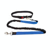 Hands-Free Dog Running Leash, Black & Blue, Reflective, Adjustable