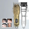 RESUXI USB Retro Piaget Hair Clipper LCD Digital Display High-Power Hair Clipper, US Plug