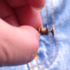 6 in 1 Nail-Free Detachable Button Jeans Waist Adjustment Buckle Set, Colour: 32mm (Gun Black)