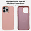 For iPhone 15 Plus Liquid Silicone Phone MagSafe Case(Pink)