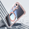 For Samsung Galaxy A16 5G 360 Holder MagSafe Acrylic Hybrid TPU Phone Case(Pink)