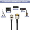 2m RG58 BNC Male to UHF Male Adapter Cable