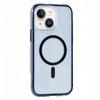 For iPhone 14 / 13 Vacuum Airbag Y2 Series Transparent MagSafe Magnetic Phone Case(Black)