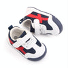 D2678 Autumn Baby Shoes Super Skin Children Sport White Shoees, Size: 15(Dark Blue)