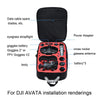 Drone Waterproof Backpack Organizer for DJI Avata(Black)