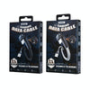 REMAX RC-177i Heymanba II 2.1A USB to 8 Pin 180 Degrees Elbow Zinc Alloy Braided Gaming Data Cable, Cable Length: 1m(Black)