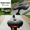 WEST BIKING YP0801083 Bicycle Taillight Thickened Soft And Comfortable Mountain Bike Seat Cushion(Dark Green)