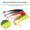 Simulated Fishing Lures Two-Color T-Tail Soft Lures Bionic Sea Fishing Lures, Colour: 6