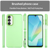 For Samsung Galaxy A16 4G Frosted Translucent TPU Hybrid PC Full Coverage Phone Case(Green)