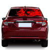 D-954 Flame Skeleton Rear Window Pattern Sticker Truck SUV Behind Wind Glass Stickers(Red)