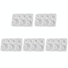 5pcs DIY Crystal Epoxy Earrings Silicone Mold Pendant Jewelry Mold, Spec: Star Moon