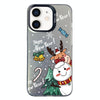 For iPhone 11 Christmas Series PC Full Coverage Pattern Phone Case(CK059 Black)
