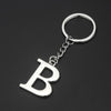 Double-Sided Three-Dimensional Plating Alphabet Keychain, Style: B