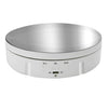 14.6cm Remote Mirror USB Electric Rotating Turntable Display Stand, Load: 10kg(White)