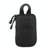 1000D Nylon Bag Outdoor Waist Fanny Pack Mobile Phone Key Mini Tools Waterproof Sport Pouch(Black)