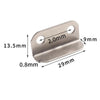 10pcs Lock Accessories L-Shaped Right Angle Office Drawer Lock Plate Furniture Parts Door Stopper(Silver)