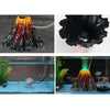 Aquarium Volcano Ornament, Large Resin Rockery, Air Pump Compatible, 15cm